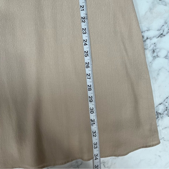 Misa Los Angeles Emil Dress in Stone Tan Taupe Ruffle Off Shoulder Size Small - Picture 7 of 10